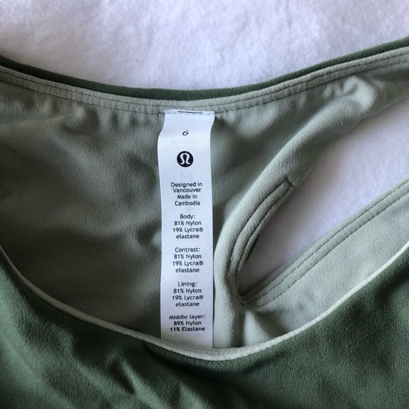 Nulu Asymmetrical Top Colour Block by lululemon size 6 green - Picture 5 of 9